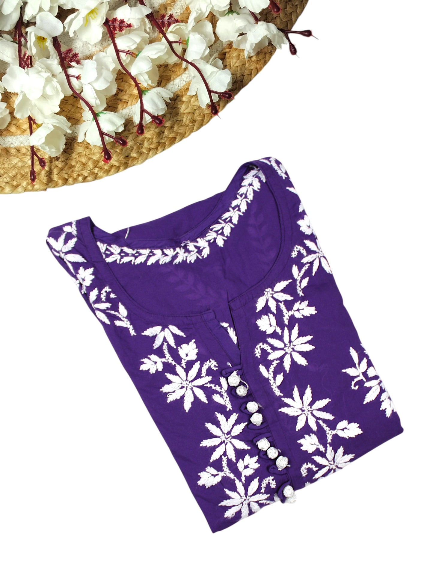 ELIZA PURPLE MODAL LONG KURTA