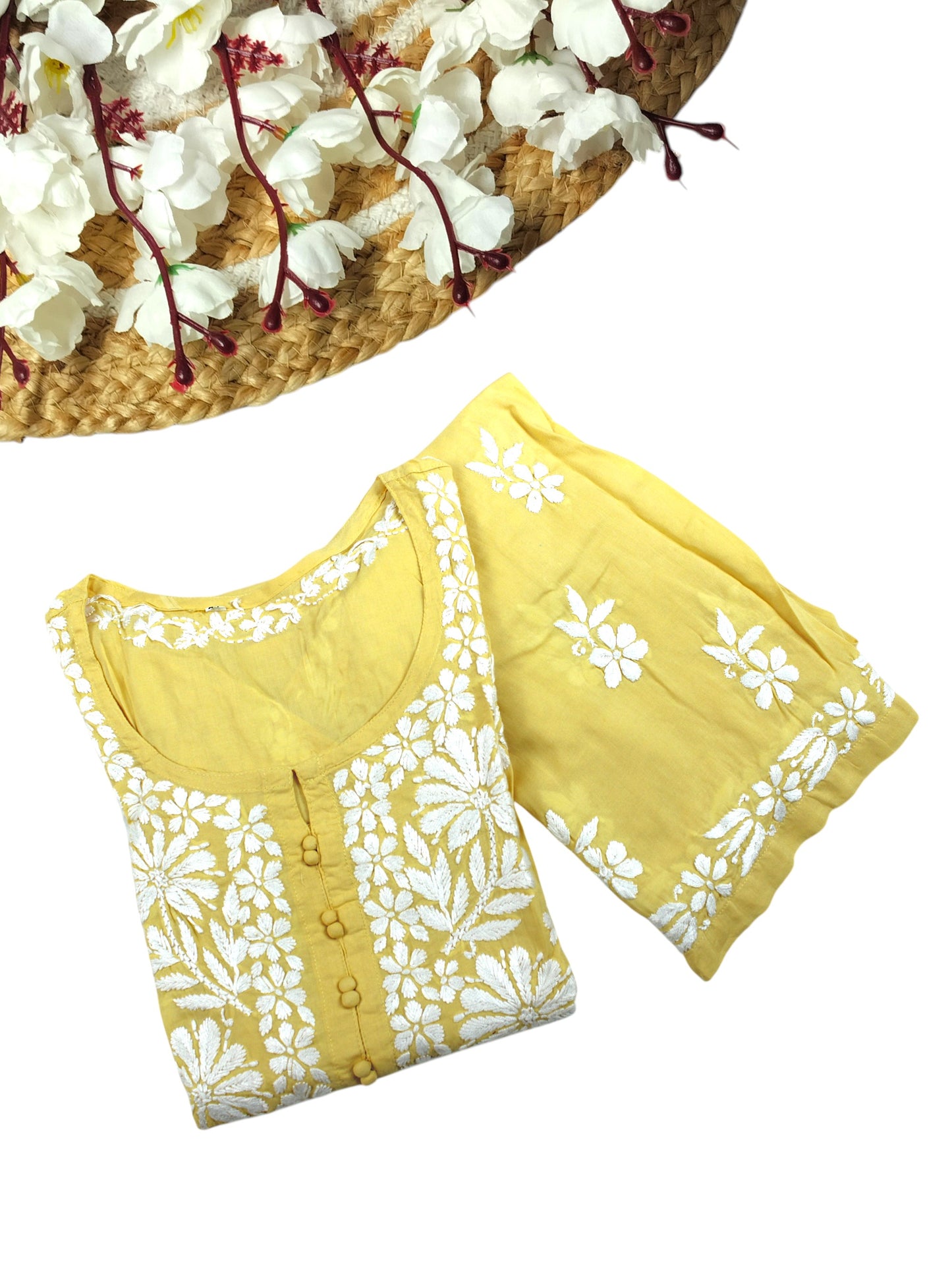 AABROO YELLOW MODAL KURTA SET