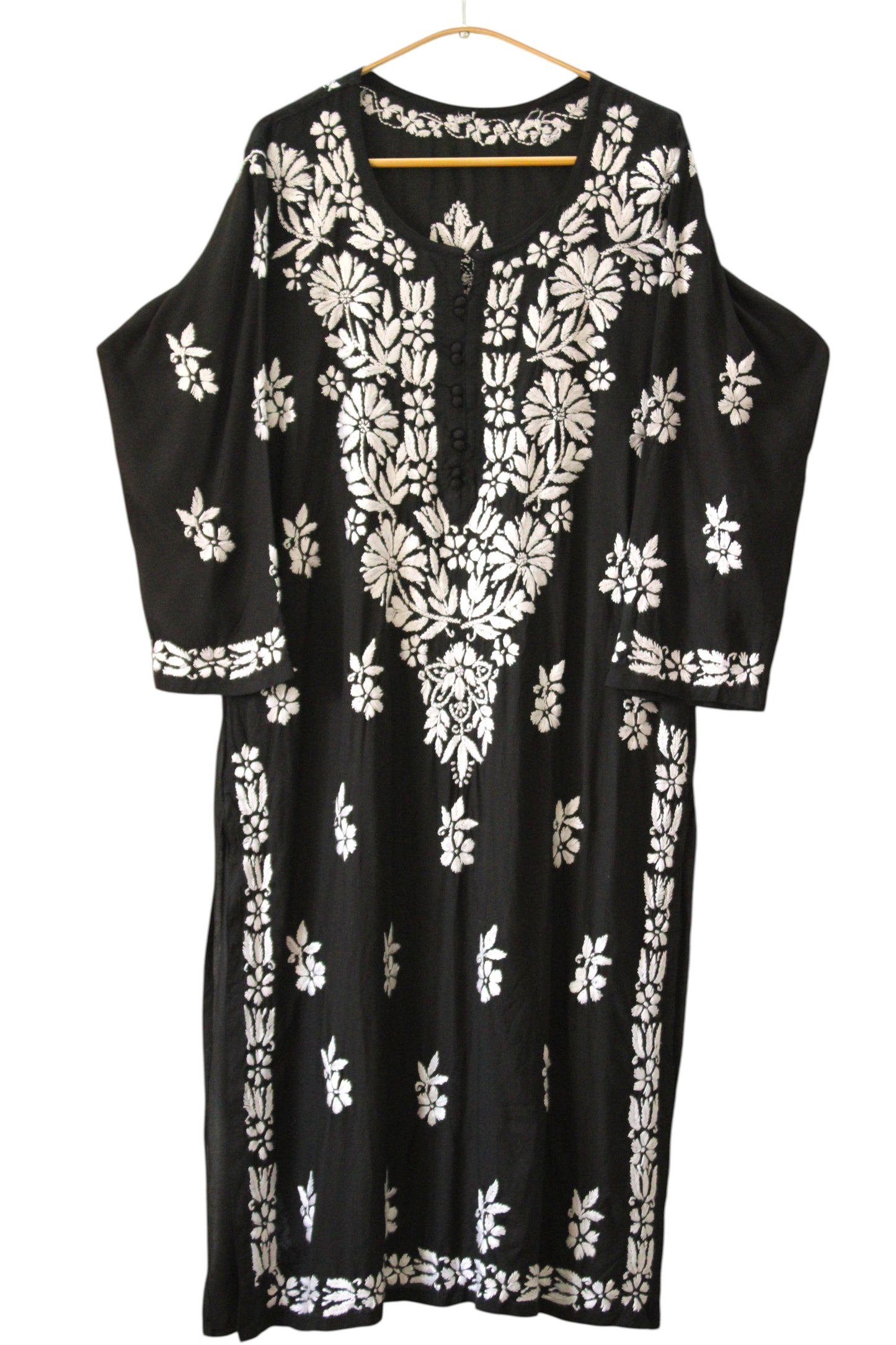 AABROO BLACK MODAL KURTA SET