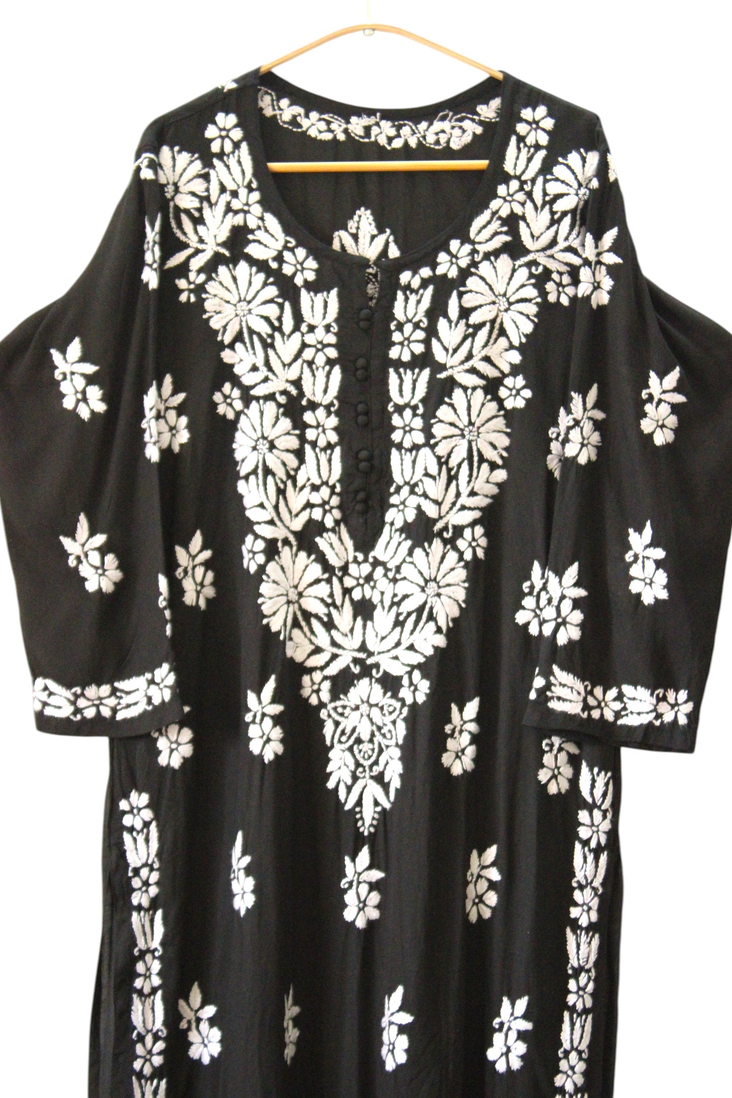 AABROO BLACK MODAL KURTA SET