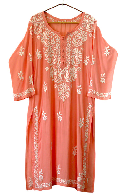 AABROO PEACH MODAL KURTA SET
