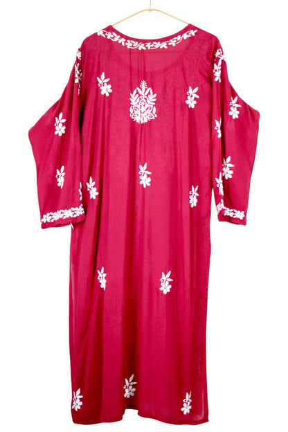 AABROO RASPBERRY MAROON MODAL KURTA SET