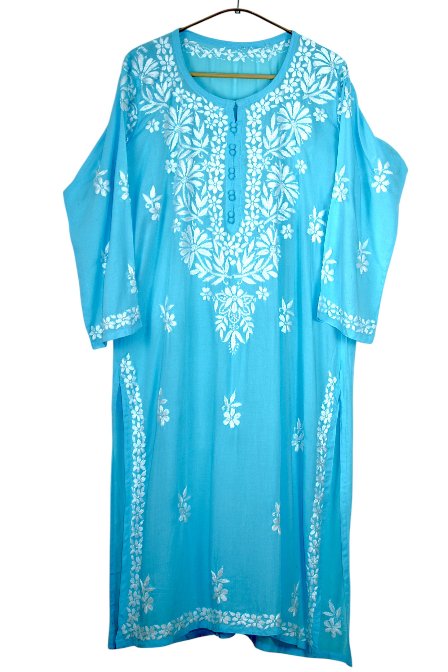 AABROO SKY BLUE MODAL KURTA SET