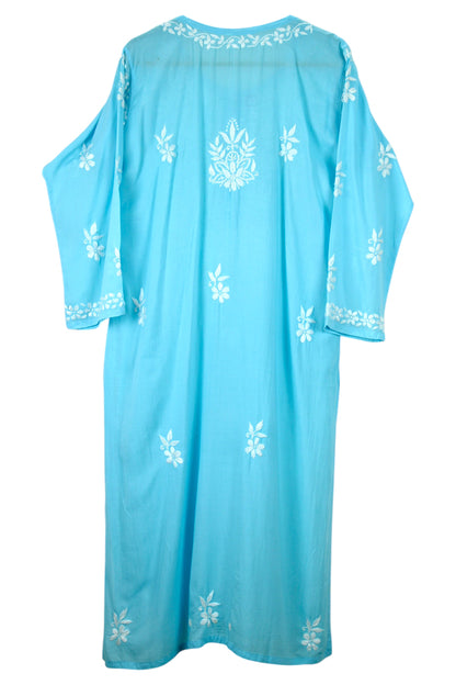 AABROO SKY BLUE MODAL KURTA SET