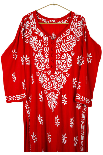 AABROO RED MODAL KURTA SET