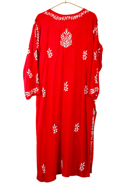 AABROO RED MODAL KURTA SET