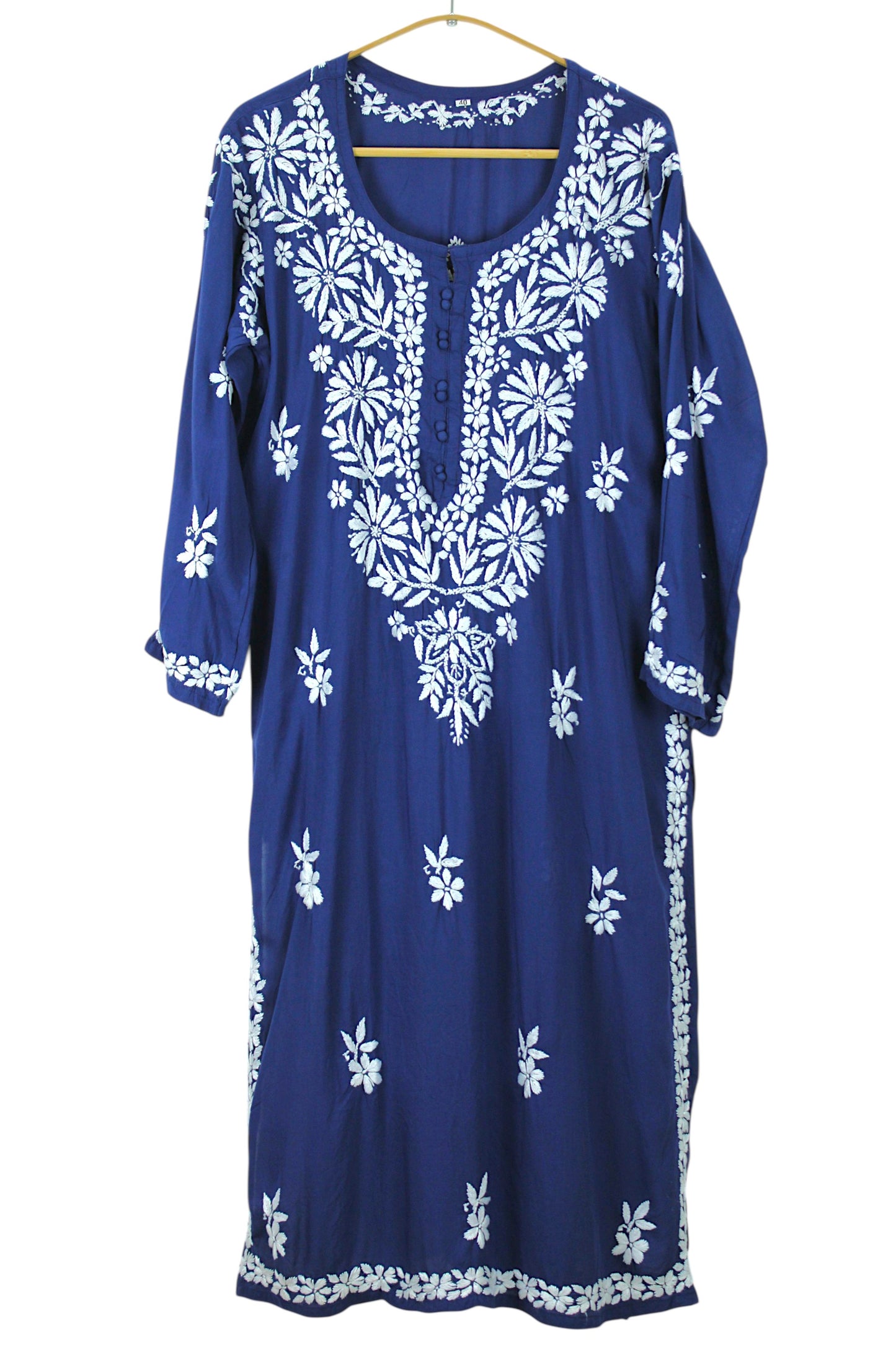 AABROO NAVY BLUE MODAL KURTA SET