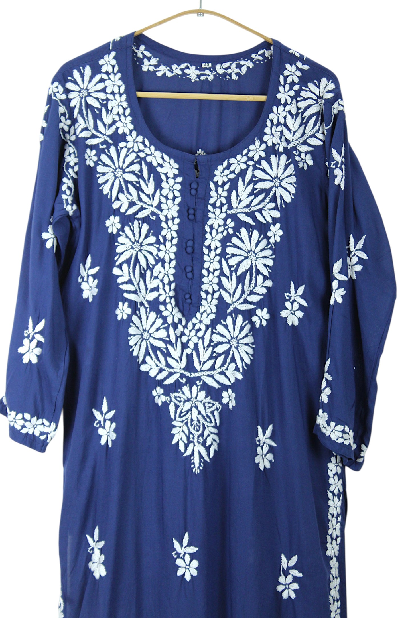 AABROO NAVY BLUE MODAL KURTA SET