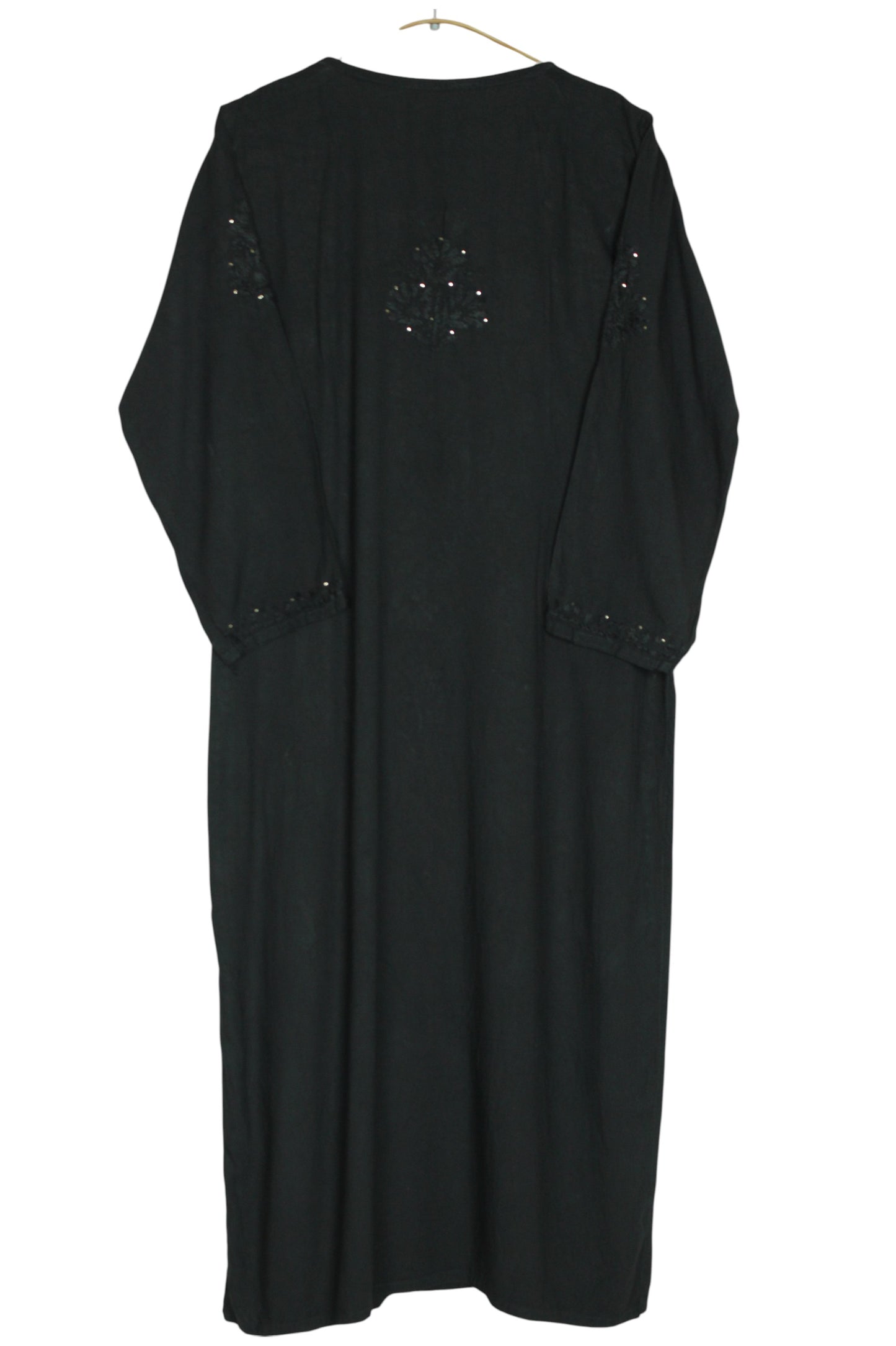 ELARA BLACK RAYON LONG KURTA
