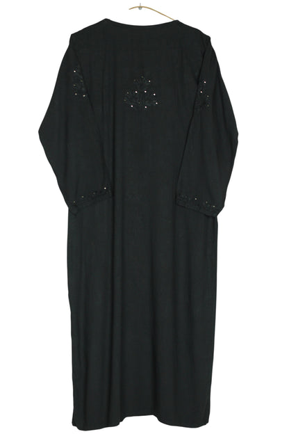 ELARA BLACK RAYON LONG KURTA
